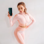 Cadore SculptMotion Set – High-Waist Leggings & Zip Performance Jacket
