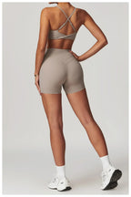Cadore Seamless Fitness Set – Shorts, Top & Sports Blouse