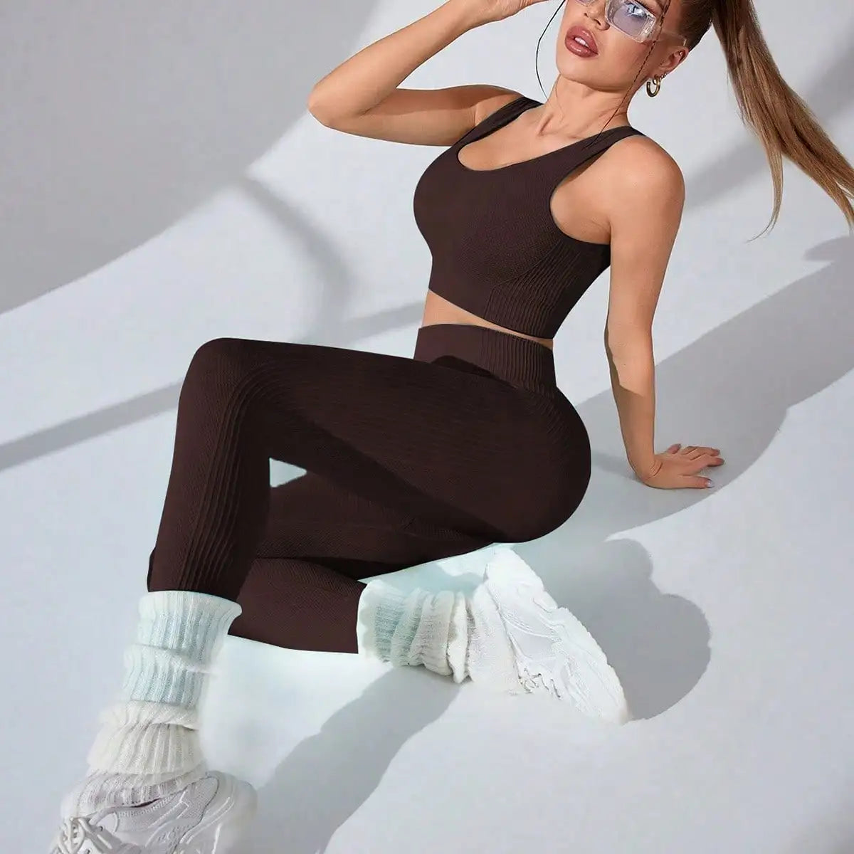 Cadore Cross-Strap Set – Leggings & Sports Bra