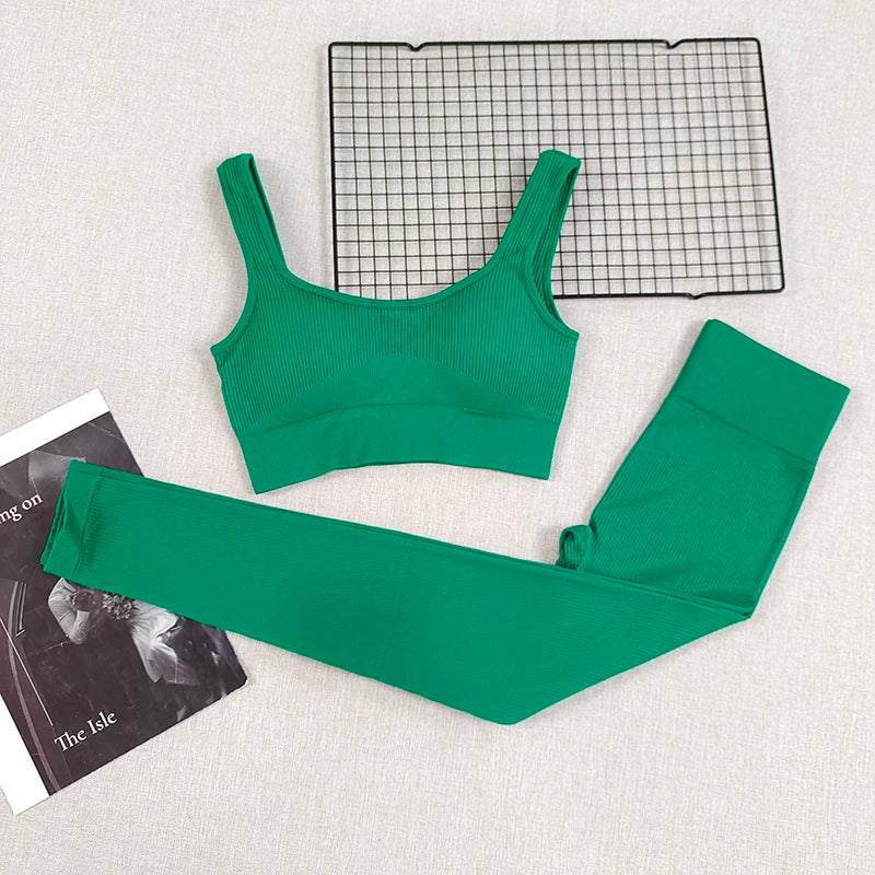 Cadore Peach Lift Set – Sports Bra & High-Rise Leggings