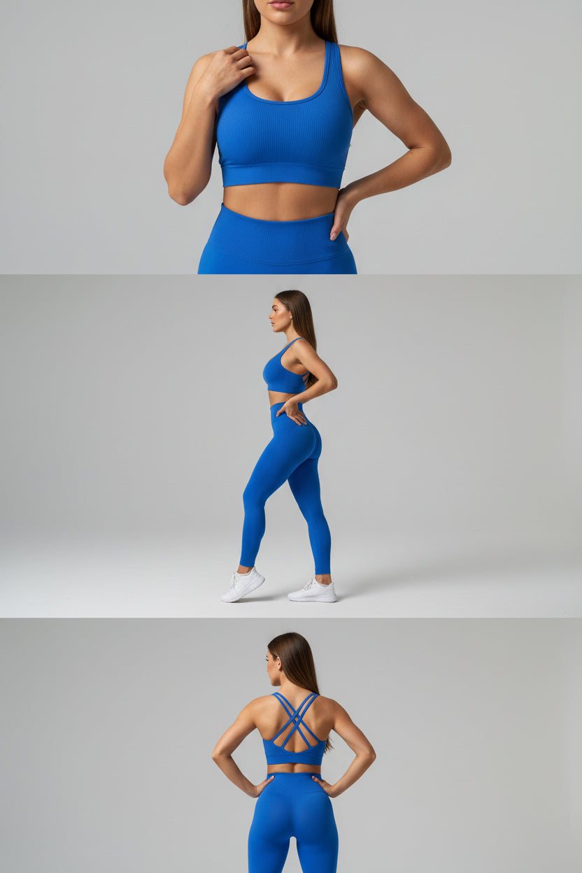 Cadore Motion Seamless Set – Leggings & Backless Crop Top