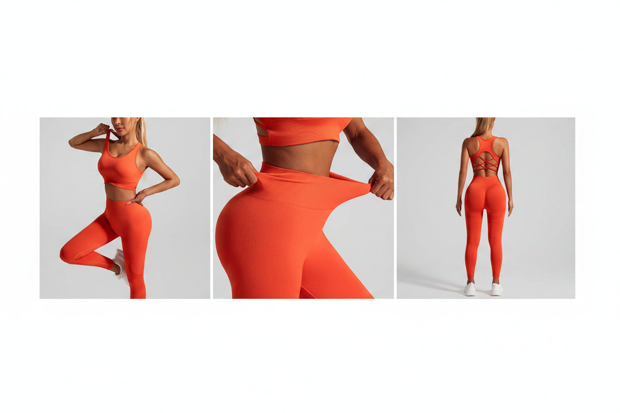 Cadore Motion Seamless Set – Leggings & Backless Crop Top