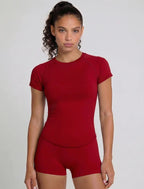 Cadore Active Set – Short Sleeve Top & Scrunch Shorts