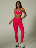 Cadore Contrast Trim Set – Sports Bra & Leggings or Shorts
