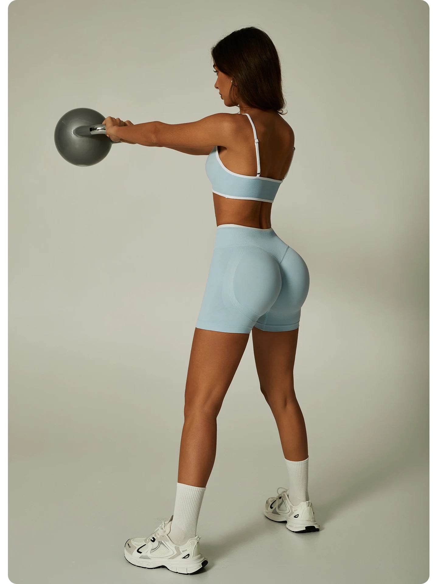 Cadore Contrast Trim Set – Sports Bra & Leggings or Shorts
