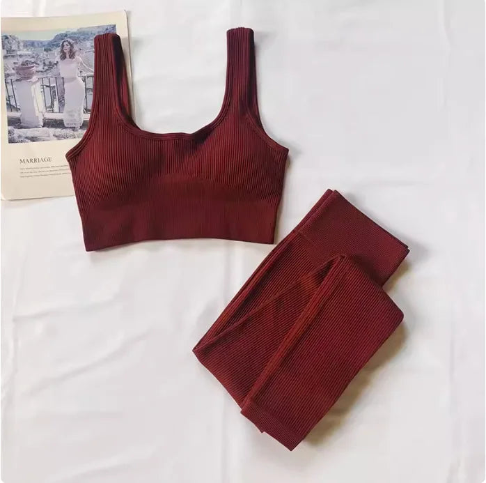 Cadore Peach Lift Set – Sports Bra & High-Rise Leggings