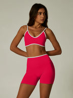 Cadore Contrast Trim Set – Sports Bra & Leggings or Shorts