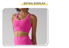 2 Pieces Women's Tracksuit Seamless Yoga Set Workout Sportswear Gym Clothing High Waist Leggings Fitness Sports Suits