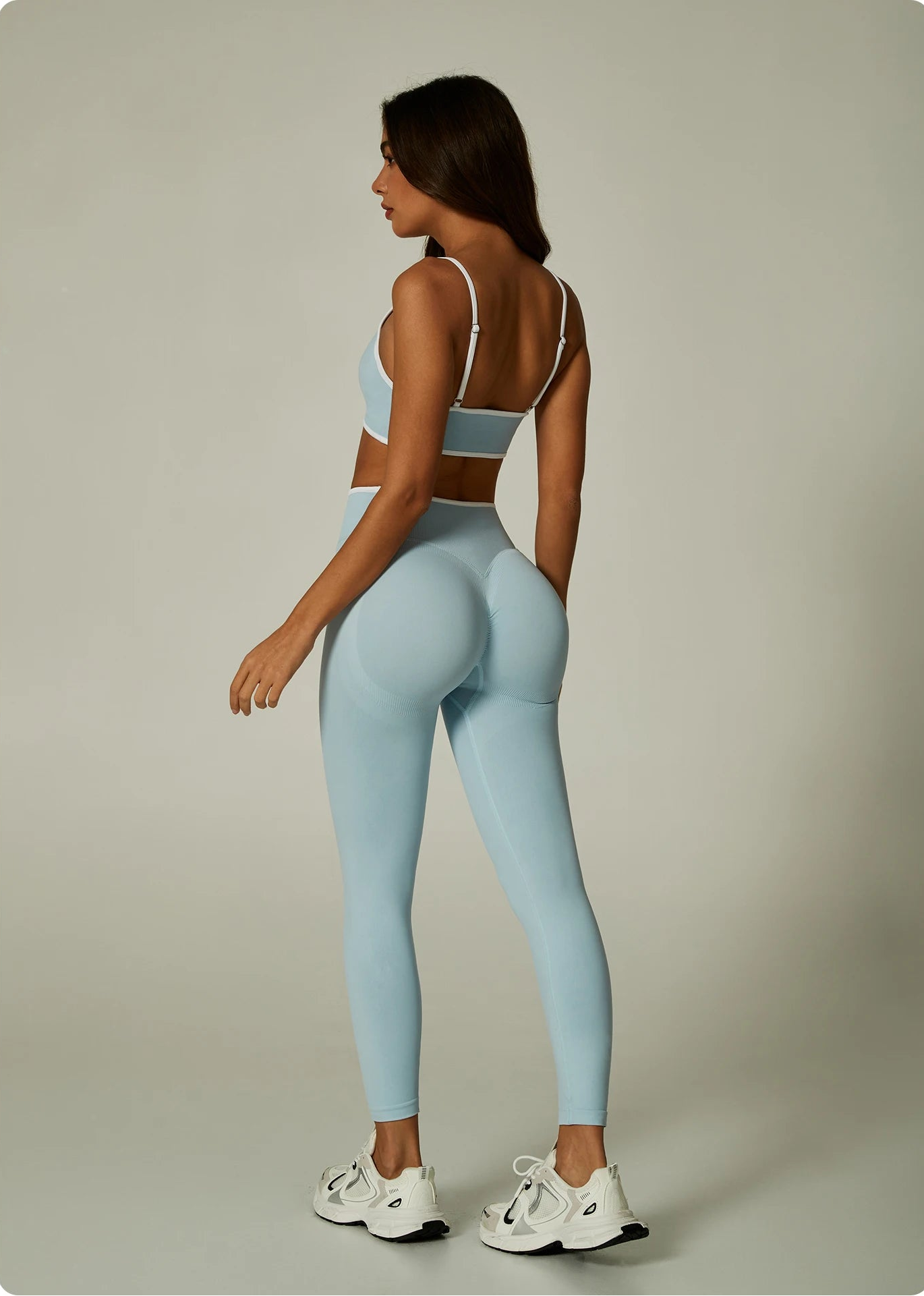 Cadore Contrast Trim Set – Sports Bra & Leggings or Shorts