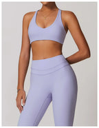Cadore Seamless Fitness Set – Shorts, Top & Sports Blouse