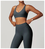 Cadore Seamless Fitness Set – Shorts, Top & Sports Blouse