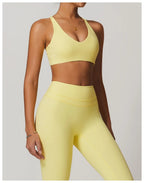 Cadore Seamless Fitness Set – Shorts, Top & Sports Blouse