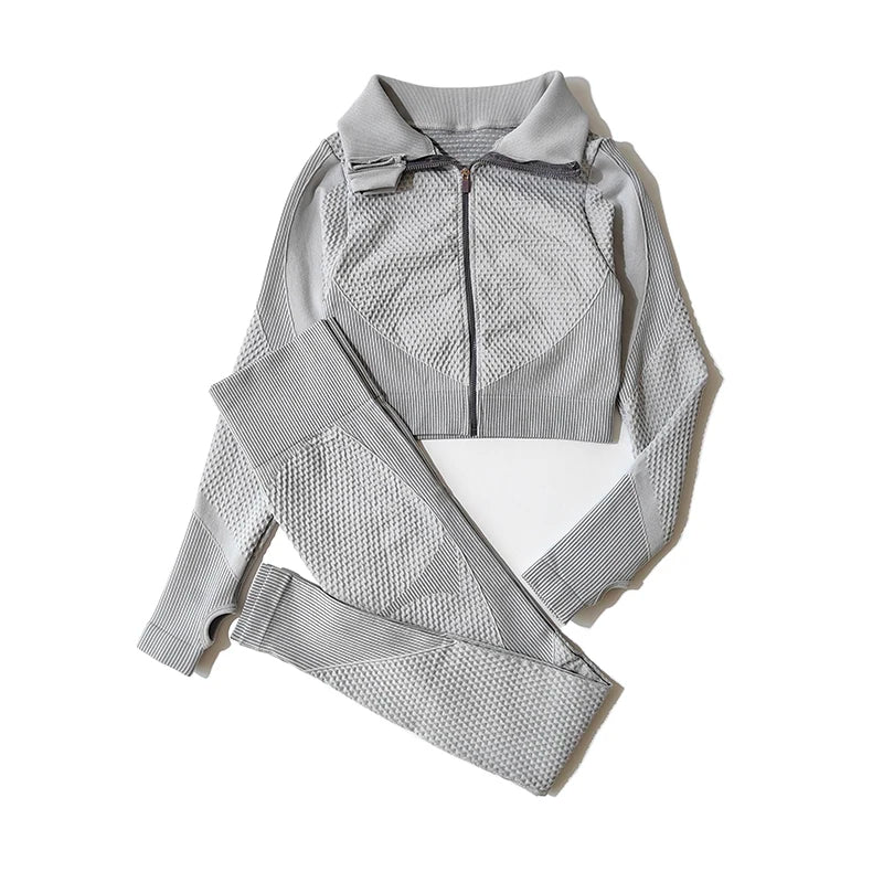 Cadore SculptMotion Set – High-Waist Leggings & Zip Performance Jacket