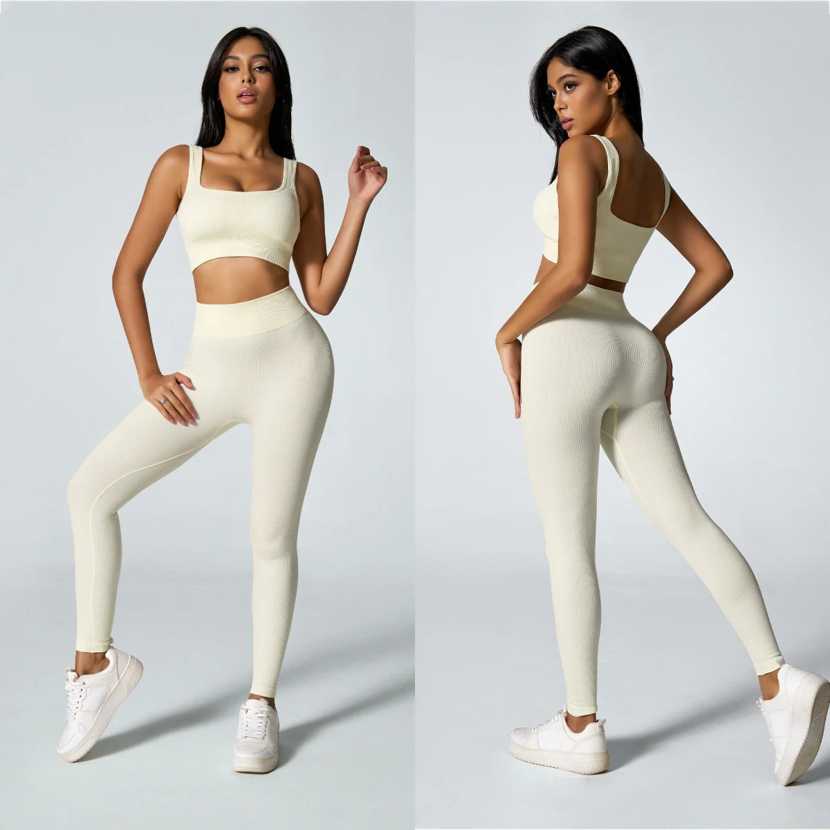 Cadore Peach Lift Set – Sports Bra & High-Rise Leggings