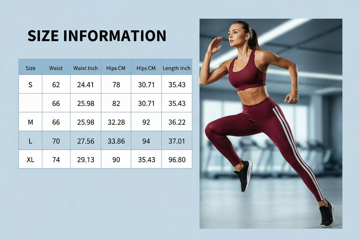 Cadore Striped Sculpt Leggings – High-Waist Athletic Fit