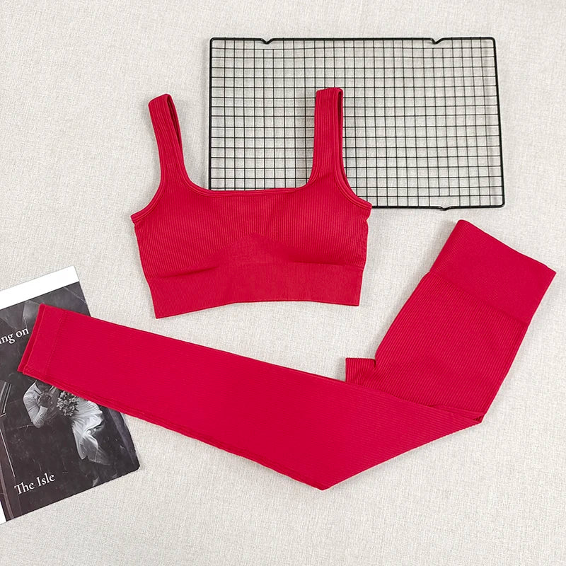 Cadore Peach Lift Set – Sports Bra & High-Rise Leggings