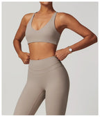 Cadore Seamless Fitness Set – Shorts, Top & Sports Blouse