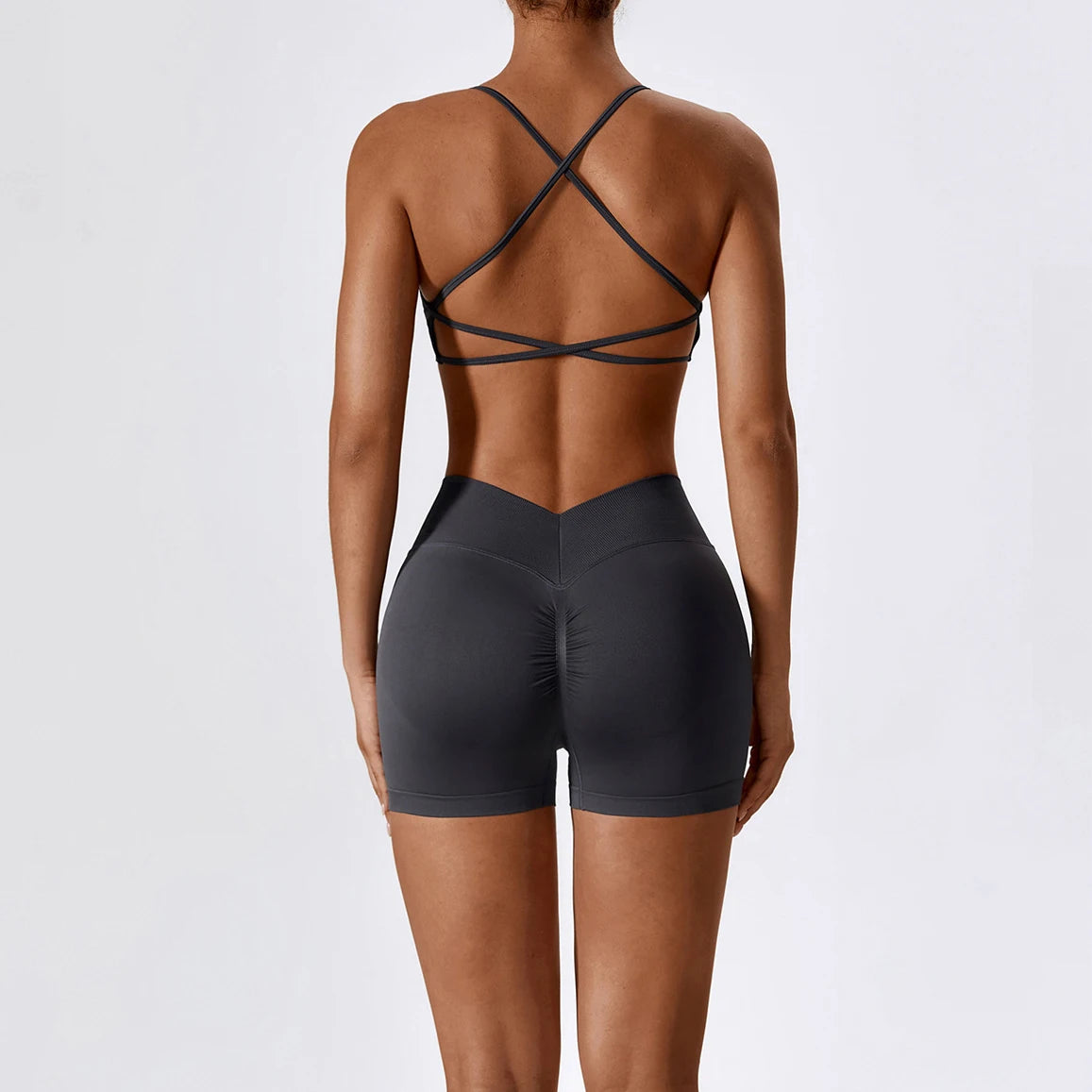 Cadore Seamless Sculpt Set – Butt-Lifting Shorts & Crop Top