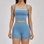 Cadore Seamless Set – Butt-Lifting Sleeveless Top & Shorts