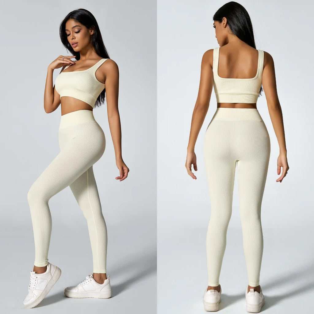 Cadore Peach Lift Set – Sports Bra & High-Rise Leggings