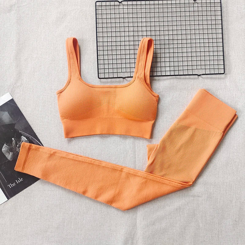 Cadore Peach Lift Set – Sports Bra & High-Rise Leggings