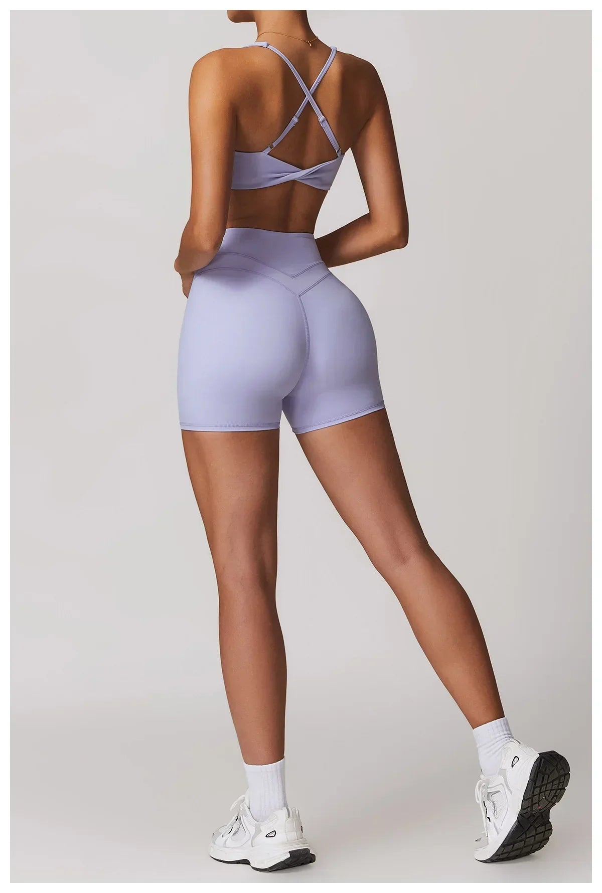 Cadore Seamless Fitness Set – Shorts, Top & Sports Blouse