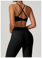 Cadore Seamless Fitness Set – Shorts, Top & Sports Blouse