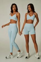 Cadore Contrast Trim Set – Sports Bra & Leggings or Shorts