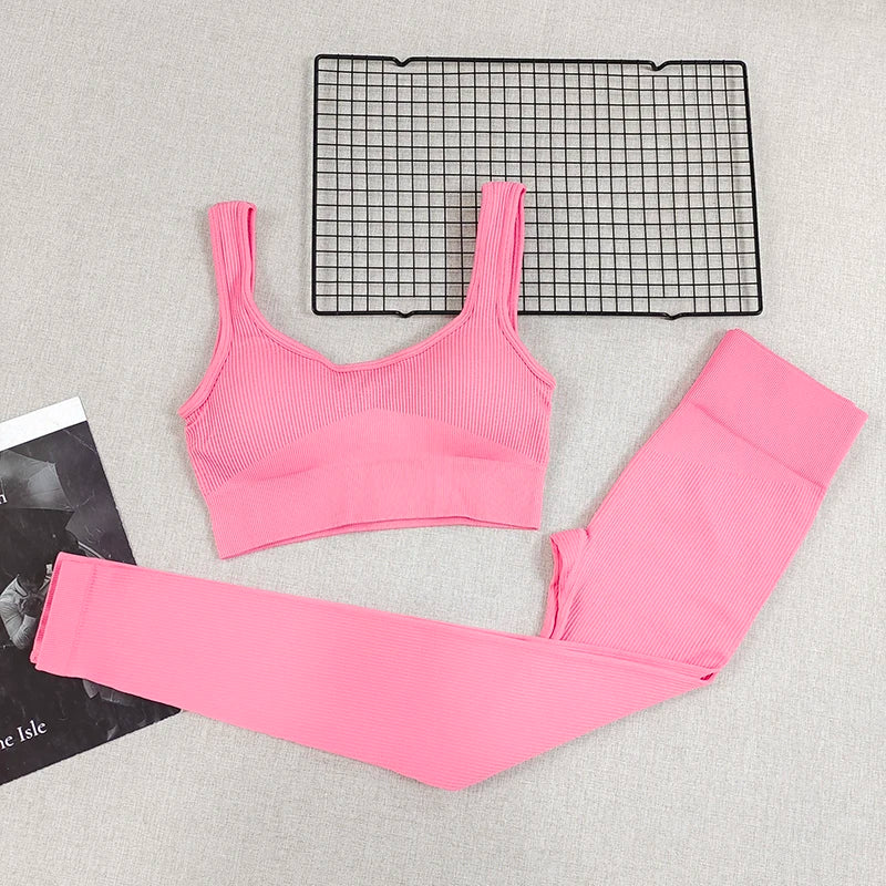 Cadore Peach Lift Set – Sports Bra & High-Rise Leggings