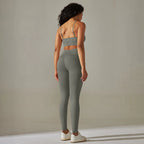 Cadore Motion Set – High-Waist Sculpt Leggings & Square Neck Crop Top