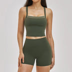Cadore Seamless Set – Butt-Lifting Sleeveless Top & Shorts