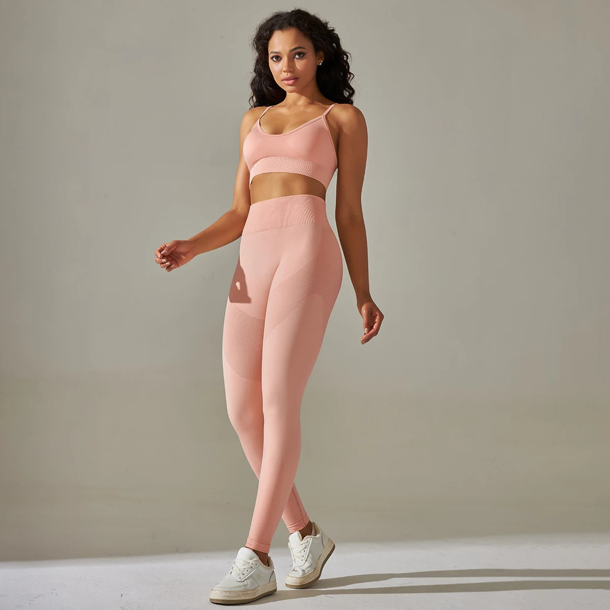 Cadore Motion Set – High-Waist Sculpt Leggings & Square Neck Crop Top