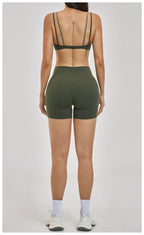 Cadore Seamless Tracksuit – Leggings & Sports Bra 2-Piece Set