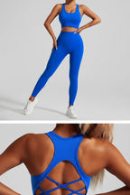 Cadore Motion Seamless Set – Leggings & Backless Crop Top
