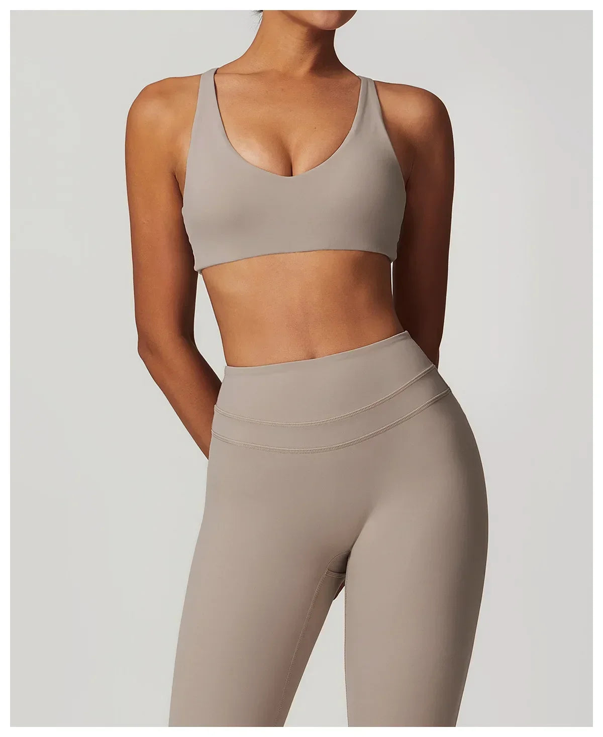 Cadore Seamless Fitness Set – Shorts, Top & Sports Blouse