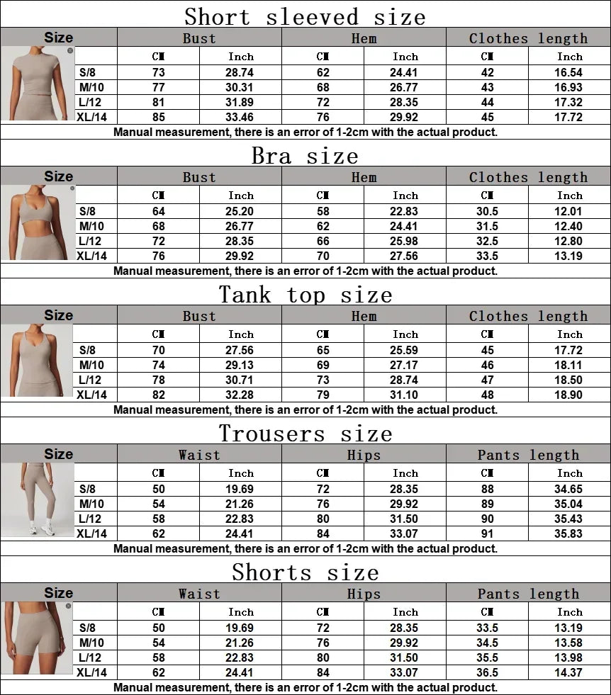 Cadore Seamless Fitness Set – Shorts, Top & Sports Blouse