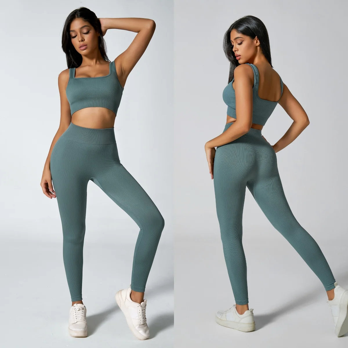Cadore Peach Lift Set – Sports Bra & High-Rise Leggings