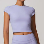Cadore Seamless Fitness Set – Shorts, Top & Sports Blouse