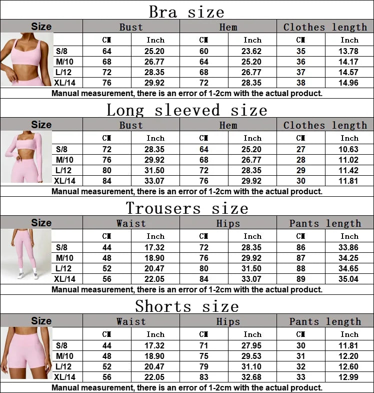 Cadore Long Sleeve Yoga Set – Leggings & Crop Top