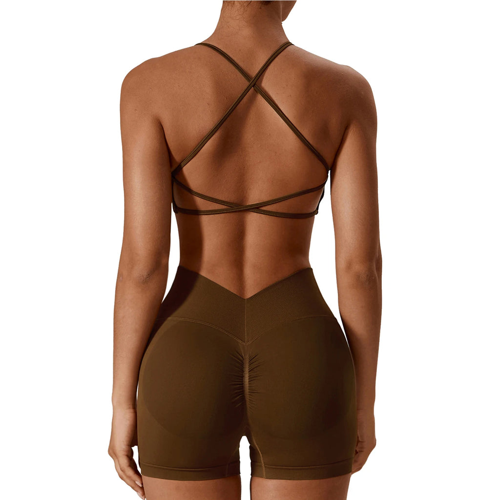 Cadore Seamless Sculpt Set – Butt-Lifting Shorts & Crop Top