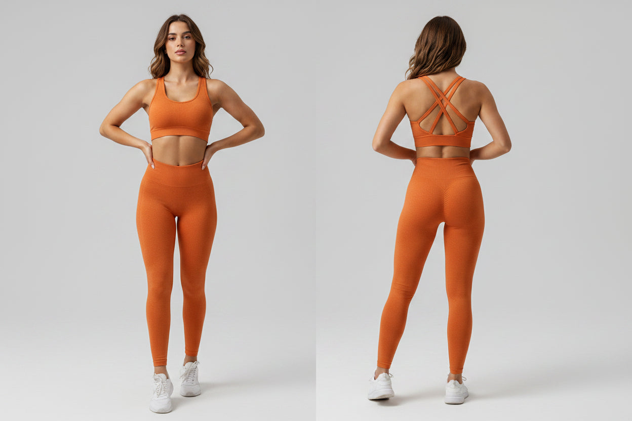 Cadore Motion Seamless Set – Leggings & Backless Crop Top