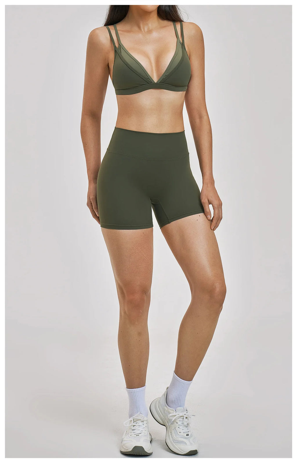 Cadore Seamless Tracksuit – Leggings & Sports Bra 2-Piece Set