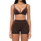 Cadore Seamless Tracksuit – Leggings & Sports Bra 2-Piece Set