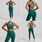 Cadore Motion Seamless Set – Leggings & Backless Crop Top