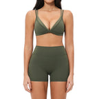 Cadore Seamless Tracksuit – Leggings & Sports Bra 2-Piece Set