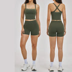 Cadore Seamless Set – Butt-Lifting Sleeveless Top & Shorts