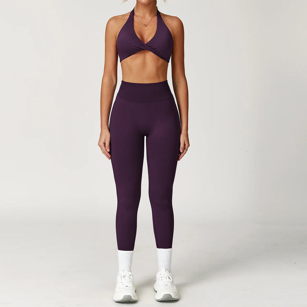 Cadore Two-Piece Performance Set – Sports Bra & Sculpt Leggings