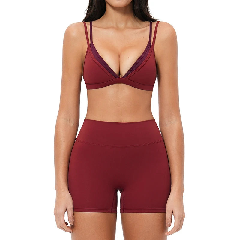 Cadore Seamless Tracksuit – Leggings & Sports Bra 2-Piece Set
