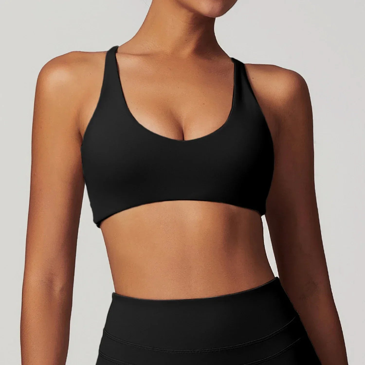 Cadore Seamless Fitness Set – Shorts, Top & Sports Blouse