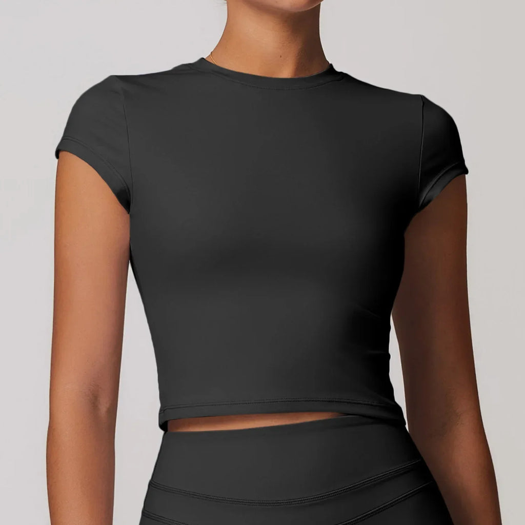 Cadore Seamless Fitness Set – Shorts, Top & Sports Blouse